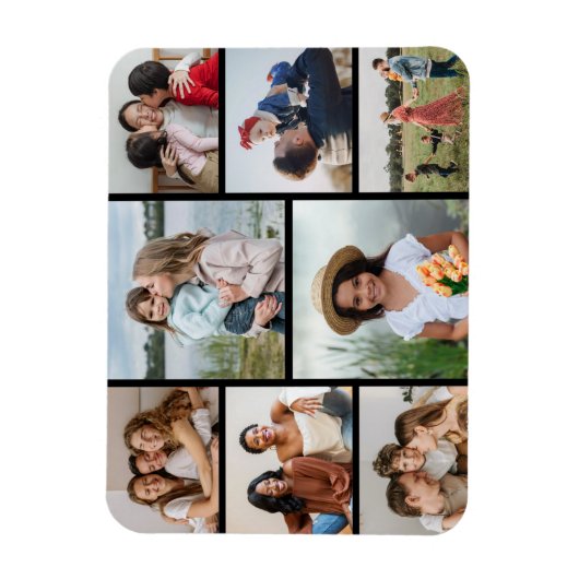 Creëer Uw eigen fotocollage 8 Magneet (Verticaal)