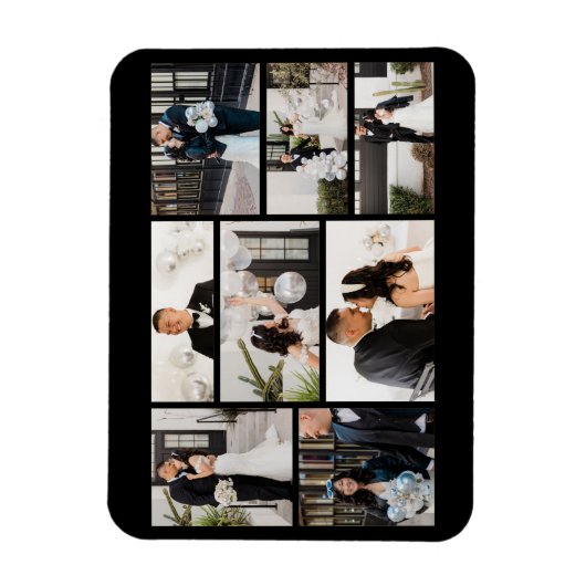 Creëer Uw eigen fotocollage 8 Magneet (Verticaal)
