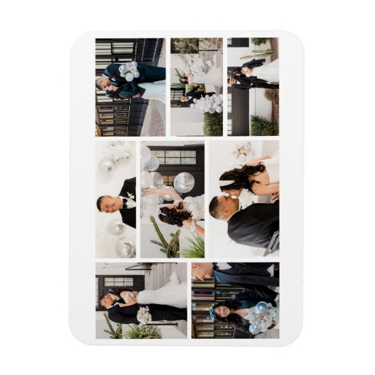 Creëer Uw eigen fotocollage 8 Magneet (Verticaal)