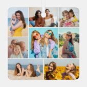 Creëer Uw eigen fotocollage 8 Metalen Ornament (Achterkant)