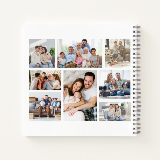 Creëer Uw eigen fotocollage 8 Notitieboek (Achterkant)