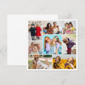 Creëer Uw eigen fotocollage 8 Notitiekaartje (Voorkant / Achterkant)