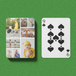 Creëer Uw eigen fotocollage 8 Pokerkaarten