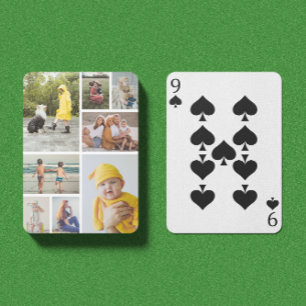 Creëer Uw eigen fotocollage 8 Pokerkaarten