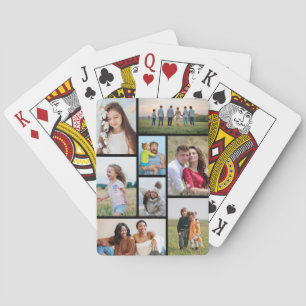 Creëer Uw eigen fotocollage 8 Pokerkaarten