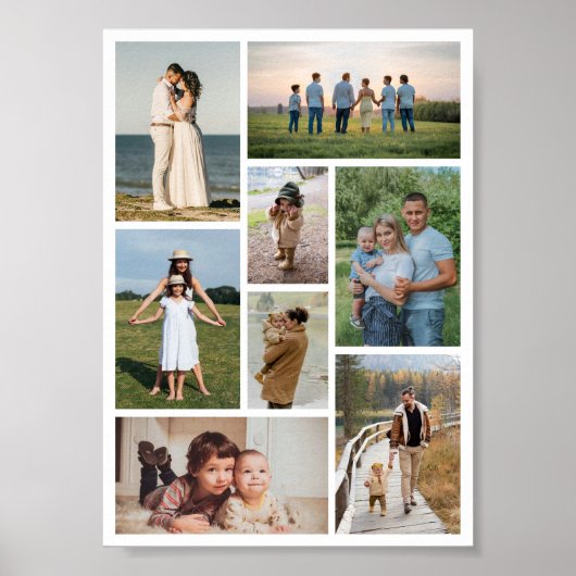 Creëer Uw eigen fotocollage 8 Poster (Voorkant)