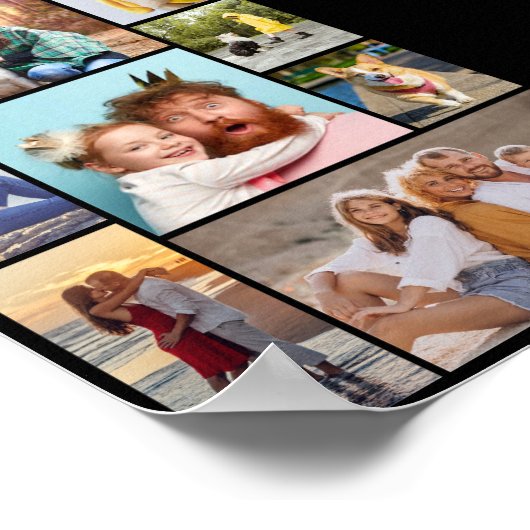 Creëer Uw eigen fotocollage 8 Poster (Hoek)