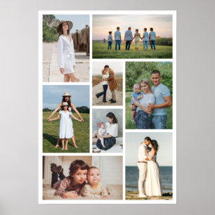 Creëer Uw eigen fotocollage 8 Poster