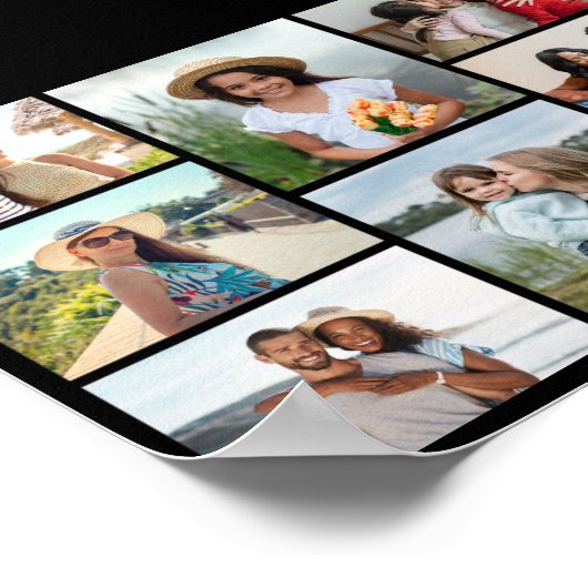 Creëer Uw eigen fotocollage 8 Poster (Hoek)