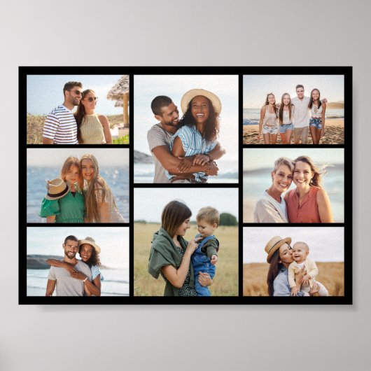 Creëer Uw eigen fotocollage 8 Poster (Voorkant)