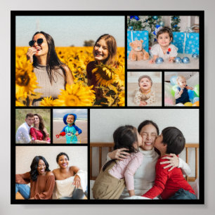 Creëer Uw eigen fotocollage 8 Poster