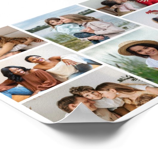 Creëer Uw eigen fotocollage 8 Poster (Hoek)