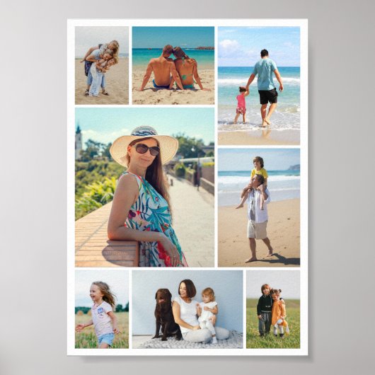 Creëer Uw eigen fotocollage 8 Poster (Voorkant)