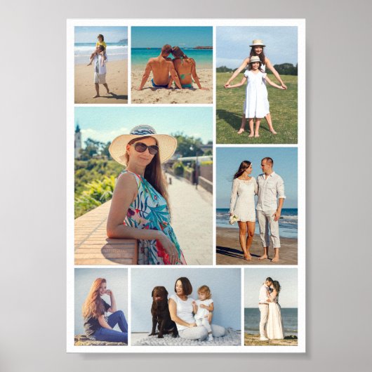 Creëer Uw eigen fotocollage 8 Poster (Voorkant)