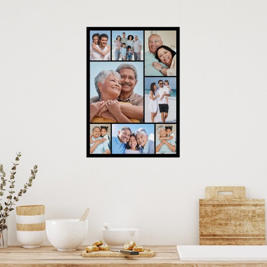 Creëer Uw eigen fotocollage 8 Poster (Keuken)