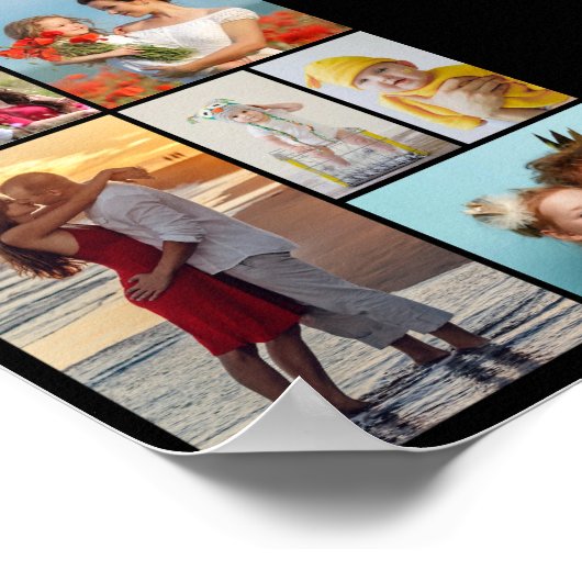 Creëer Uw eigen fotocollage 8 Poster (Hoek)