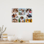 Creëer Uw eigen fotocollage 8 Poster (Keuken)
