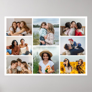 Creëer Uw eigen fotocollage 8 Poster