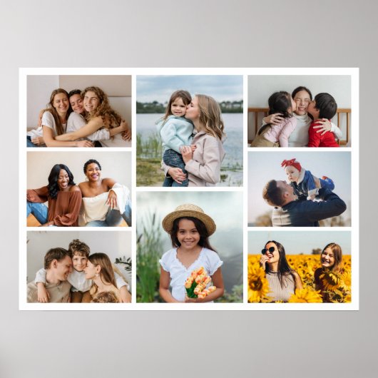 Creëer Uw eigen fotocollage 8 Poster (Voorkant)