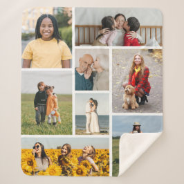 Creëer Uw eigen fotocollage 8 Sherpa Deken