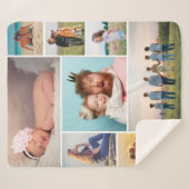 Creëer Uw eigen fotocollage 8 Sherpa Deken (Voorkant (horizontaal))