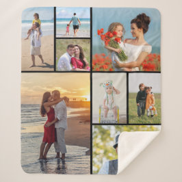 Creëer Uw eigen fotocollage 8 Sherpa Deken