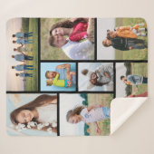 Creëer Uw eigen fotocollage 8 Sherpa Deken (Voorkant (horizontaal))