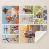 Creëer Uw eigen fotocollage 8 Sherpa Deken (Voorkant (horizontaal))