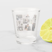 Creëer Uw eigen fotocollage 8 Shot Glas (Achterkant)