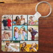 Creëer Uw eigen fotocollage 8 Sleutelhanger (Achterkant)
