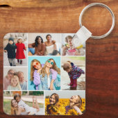 Creëer Uw eigen fotocollage 8 Sleutelhanger (Achterkant)