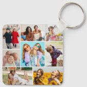 Creëer Uw eigen fotocollage 8 Sleutelhanger (Achterkant)