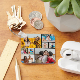 Creëer Uw eigen fotocollage 8 Sleutelhanger