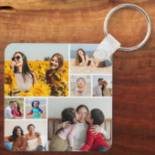 Creëer Uw eigen fotocollage 8 Sleutelhanger (Achterkant)