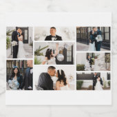 Creëer Uw eigen fotocollage 8 Sparkling Wijnetiket (Enkel label)