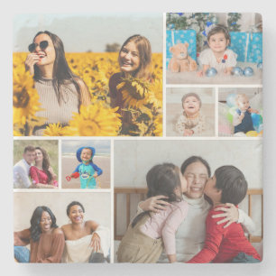 Creëer Uw eigen fotocollage 8 Stenen Onderzetter