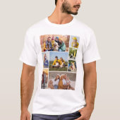 Creëer Uw eigen fotocollage 8 T-shirt (Voorkant)