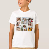 Creëer Uw eigen fotocollage 8 T-shirt (Voorkant)