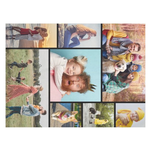 Creëer Uw eigen fotocollage 8 Tafelkleed (Voorkant (Horizontaal))