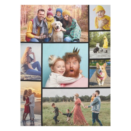 Creëer Uw eigen fotocollage 8 Tafelkleed (Voorkant)