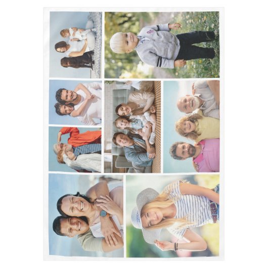 Creëer Uw eigen fotocollage 8 Tafelkleed (Voorkant)