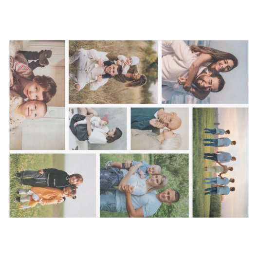 Creëer Uw eigen fotocollage 8 Tafelkleed (Voorkant (Horizontaal))