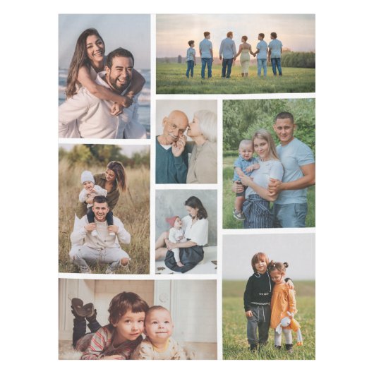 Creëer Uw eigen fotocollage 8 Tafelkleed (Voorkant)