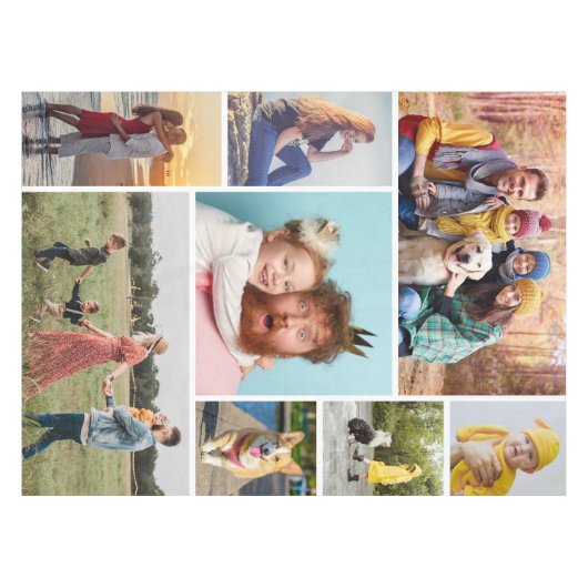 Creëer Uw eigen fotocollage 8 Tafelkleed (Voorkant (Horizontaal))