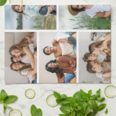 Creëer Uw eigen fotocollage 8 Theedoek (Gevouwen)