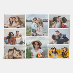 Creëer Uw eigen fotocollage 8 Theedoek