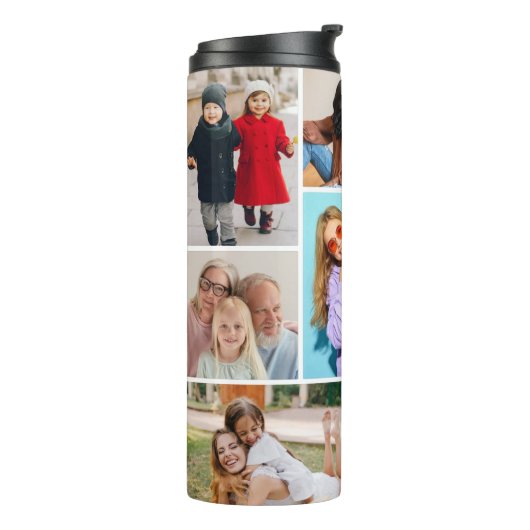 Creëer Uw eigen fotocollage 8 Thermosbeker (Gedraaid links)