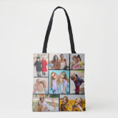 Creëer Uw eigen fotocollage 8 Tote Bag (Voorkant)