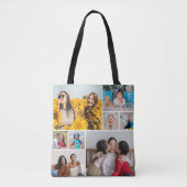Creëer Uw eigen fotocollage 8 Tote Bag (Voorkant)