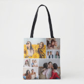 Creëer Uw eigen fotocollage 8 Tote Bag (Voorkant)